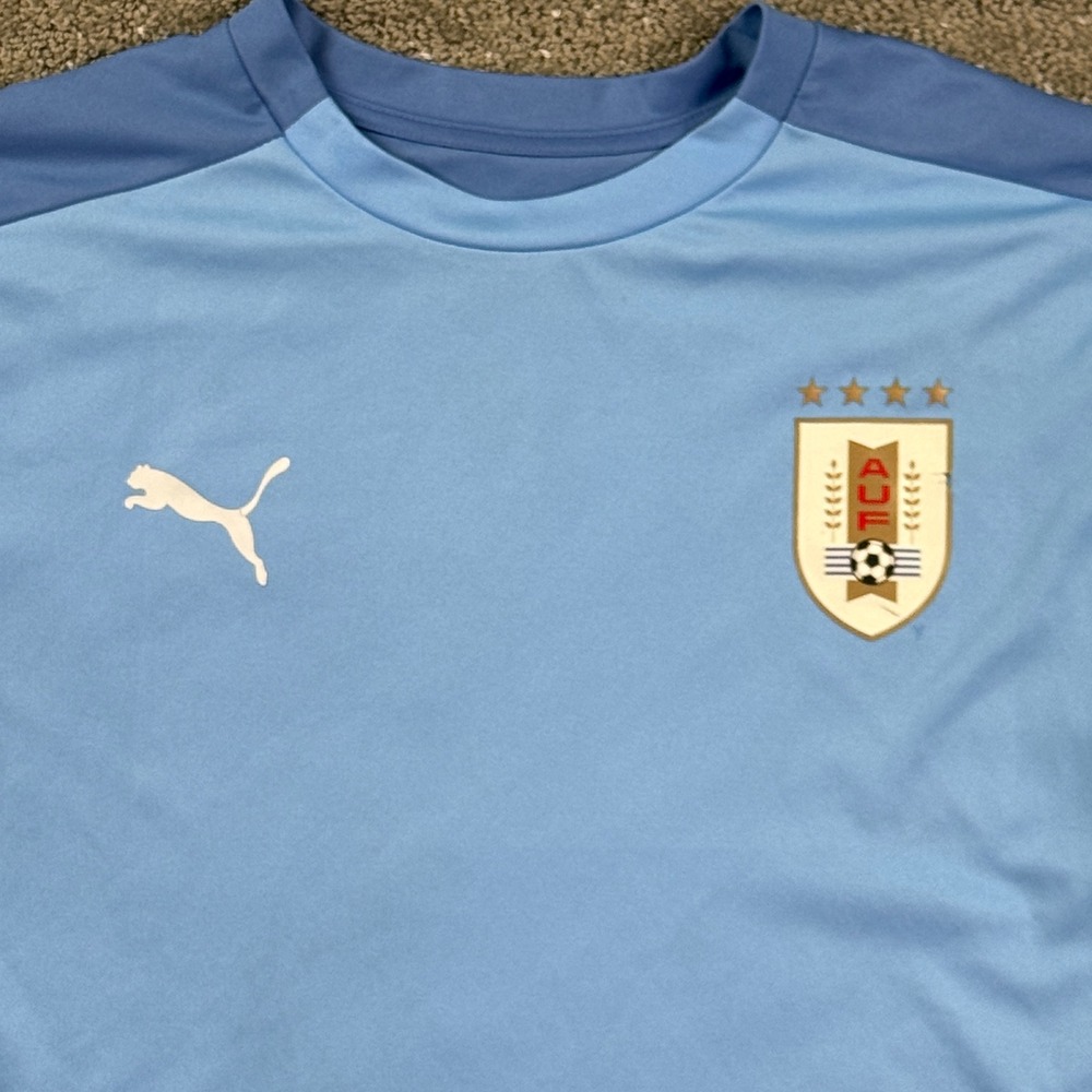Puma Uruguay Soccer Jersey Mens XL Blue AUF National Team Sportswear